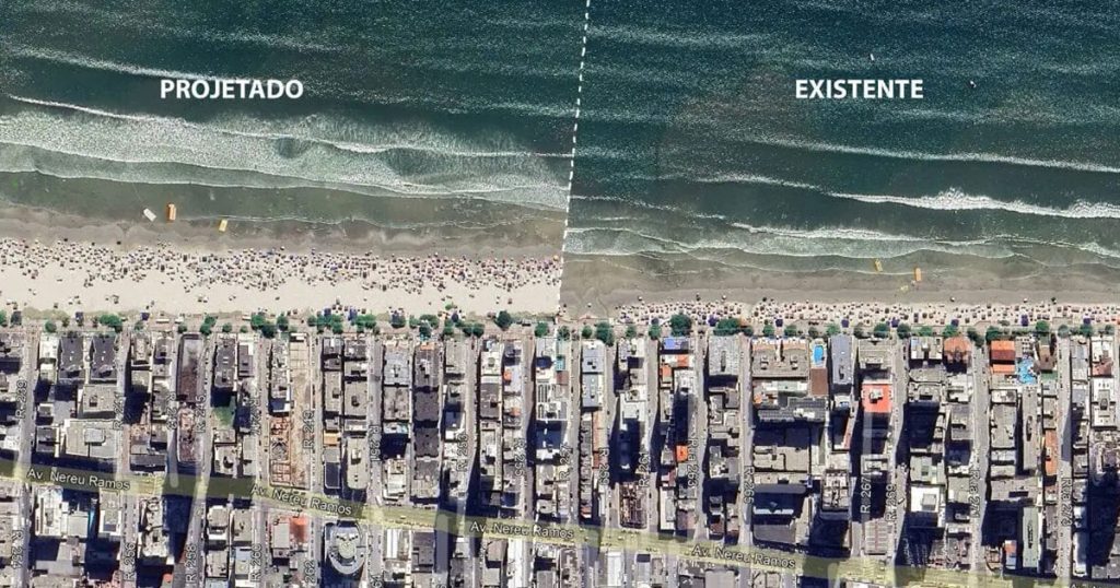 Engordamento Faixa de Areia Itapema